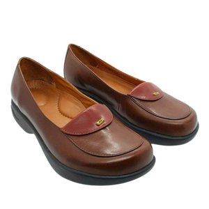 Dansko Desiree Leather Loafers TAN/BROWN SZ 42 (US 11.5 - 12) - LIKE NEW!